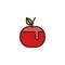 Honey apple filled outline icon
