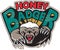 Honey Badger Mascot Front