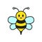 Honey Bee clipart smile cartoon