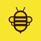 Honey bee icon. Honey flying bee. Insect.bugs, insects and arachnids Flat style vector illustration
