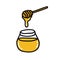 Honey doodle icon, vector illustration