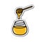 Honey doodle icon, vector illustration