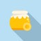 Honey drop icon flat vector. Candy cold