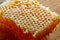 Honey honeycomb detail macro