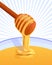 Honey illustration background