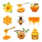 Honey Isolated Icon Set