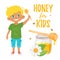 Honey for kids illustration