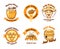 Honey labels and beekeeping logo