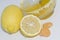 Honey, lemon and sugar candies for cough