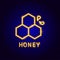 Honey Neon Label