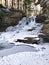 Honey Run Waterfall in Winter, Millwood, Ohio