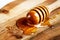 Honey spoon, special wooden dipper