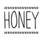 Honey stamp on white