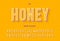 Honey trendy alphabet