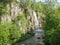 Honey waterfalls in Karachay-Cherkessia Russia.