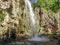 Honey waterfalls in Karachay-Cherkessia Russia.