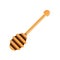 Honey wood spoon icon, cartoon style