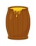 honey wooden barrel