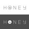 Honeycomb banner set. Bee insect animal. Beehive element. Honey text icon. . White Gray background. Flat design.