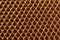 Honeycomb cells of cardboard stiffening rib background