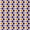 Honeycomb grid abstract background in Halloween traditional colors. Repeated irregular hexagon wallpaper.