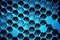 Honeycomb grid texture background. Geometric hive hexagonal grid. generative AI