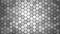 Honeycomb Grid tile random background or Hexagonal cell texture. in color gray or grey with difference border space. And vignette