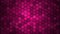 Honeycomb Grid tile random background or Hexagonal cell texture. in color Plastic Pink with dark or black gradient. Tecnology conc