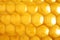 Honeycomb macro as a background. Beekeeping products. Apitherapy.