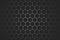 Honeycomb random Grid background or Hexagonal cell texture. in color black or dark with gradient color.