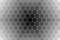 Honeycomb random Grid background or Hexagonal cell texture. in color black or dark with gradient color.