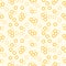 Honeycomb vector seamless pattern print yellow cell texture.