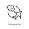 Honeymoon icon from Wedding and love collection.