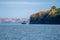 Honeymoon Rock, a famous formation on the Apostle Islands National Lakeshore on Lake Superior in Wisconsin - taken during the fall