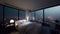 Honeymoon Suite with Panoramic City View During Sunset