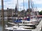 Honfleur, an ancient harbor with boats and yachts