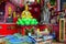 HONG KONG: Buddha statue in Kwun Yam Shrine temple, a Taoist shrine at the southeastern end of Repulse Bay, Hong Kong I