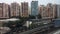 Hong Kong / China Apr 19 2020: Kwun Tong MTR trains in operations, Kowloon