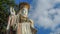 Hong Kong, China - December 10, 2016 : Big Quan Yin statue at Kwum Yam Taoist shrine at the southeastern end of Repulse Bay