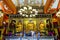 Hong Kong, China, the interior of the Po Lin monastery on Lantau island