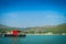 HONG KONG, CHINA - JANUARY 26, 2017: Beautiful view of mui wo town in the horizon at rural town, fireboat pier hut