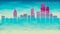 Hong Kong China Skyline City vector Silhouette. Broken Glass Abstract Geometric Dynamic Textured. Banner Background. Colorful Shap