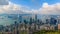 Hong Kong Cityscape High Viewpoint Of The Peak Time Lapse