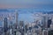 Hong Kong cityscape seen from Lugard Road