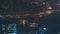 Hong Kong cityscape skyline from Fei ngo shan Kowloon Peak night timelapse.