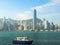 HONG KONG - DECEMBER 10 : View of Hongkong Island at December 10, 2016, in Hong Kong. The skyscrapers of Hongkong are one of the