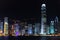 Hong Kong downtown City Night Scenes