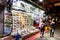 HONG KONG, February 9, 2019: Tourists browsing various small restaurant that serves fresh live seafood