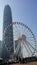 Hong Kong Ferris wheel opened on the Central Harbourfront near IFC