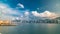 Hong Kong Harbor panorama cityscape timelapse - Central District, Victoria Harbor, Victoria Peak, Hong Kong Island and